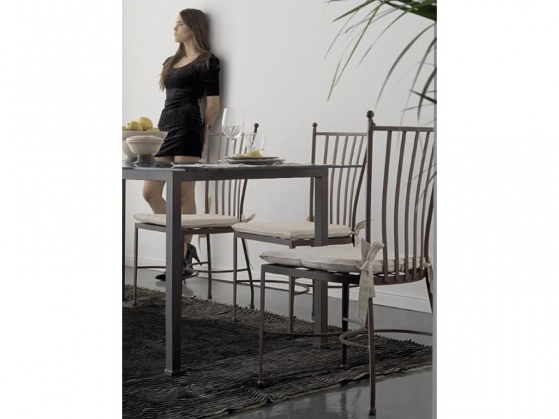 Chaise Venecia en fer forgé