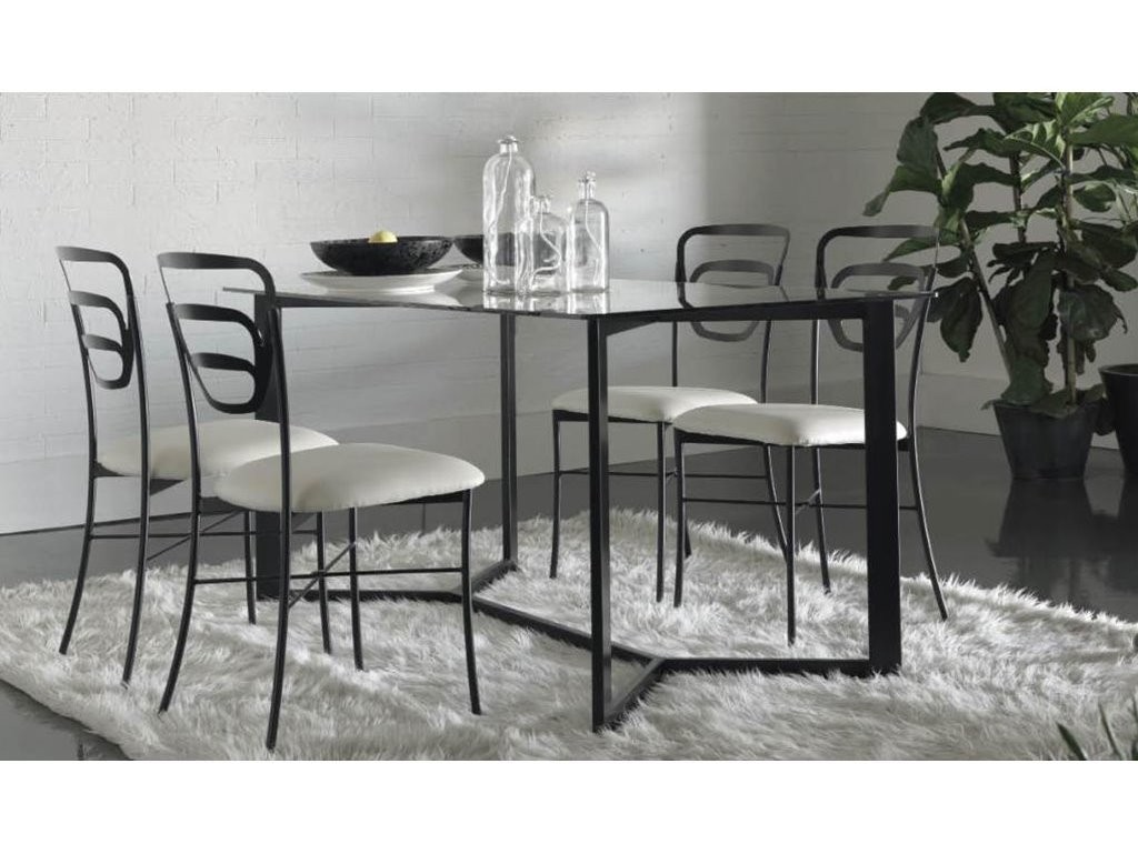 chaise Mallorca en Fer Forgé Haut de gamme. Meuble de salle à manger
