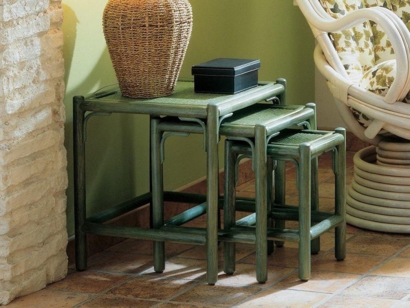 Tables gigognes Gérone en rotin