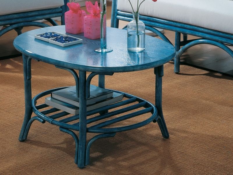 Table basse Redonto en rotin