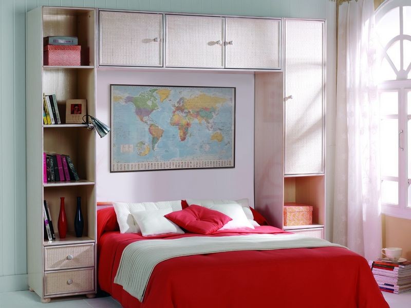 Meuble de lit Burgos en rotin