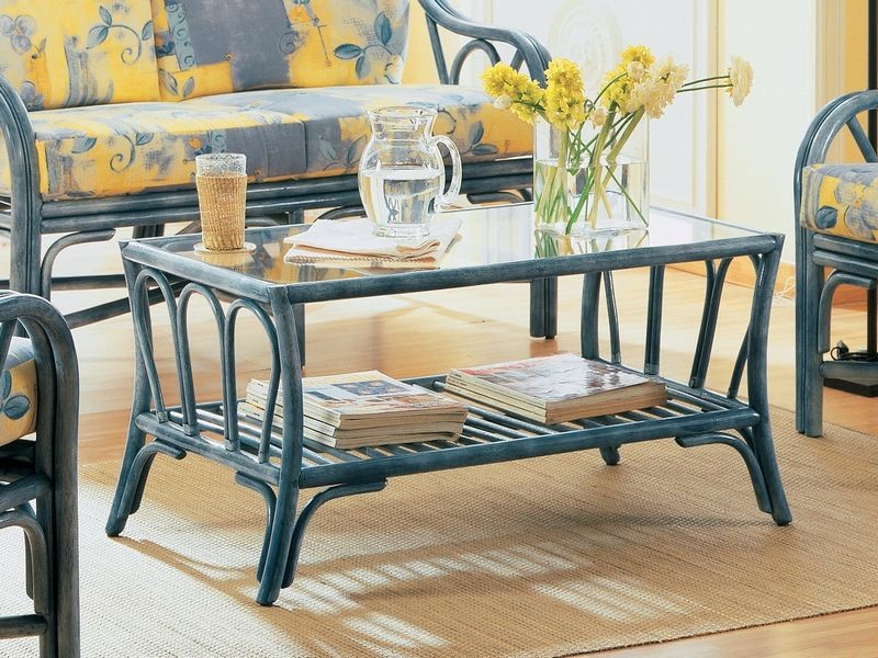 Table basse Teba en rotin