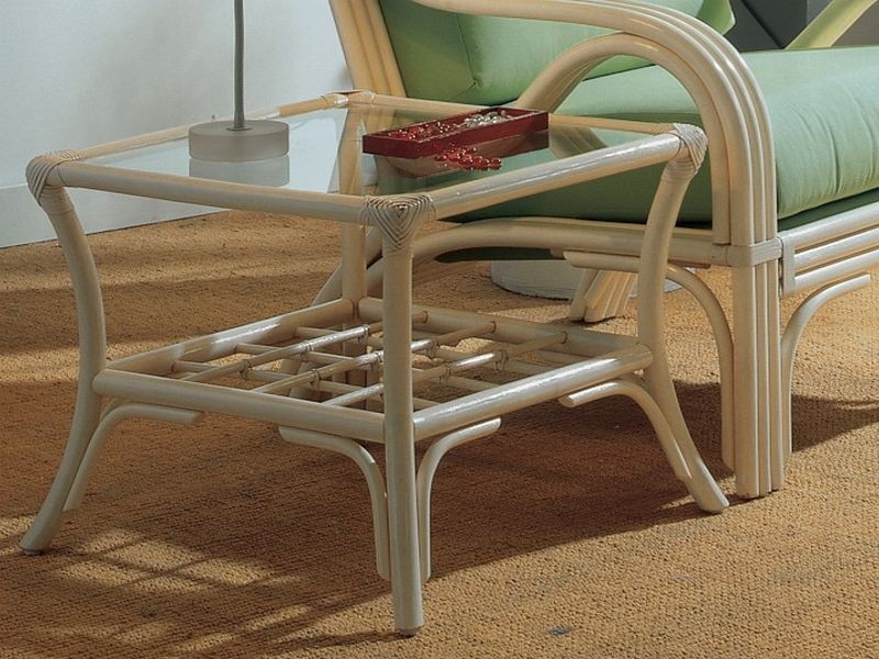 Table basse Alvito en rotin