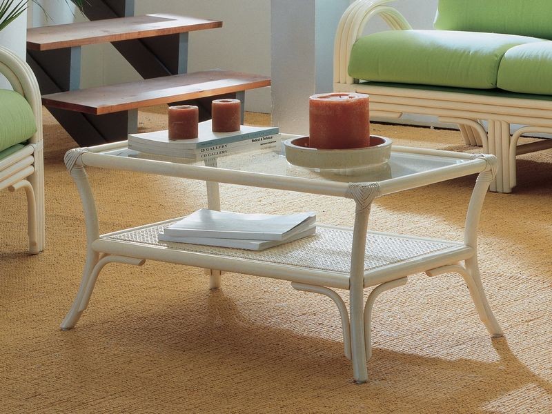 Table basse Alvito 2 en rotin