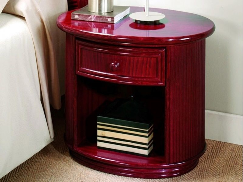 Chevet Potes 1 tiroir en rotin