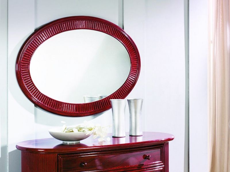 Miroir Potes en rotin