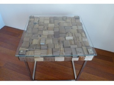 Table basse Block Wood