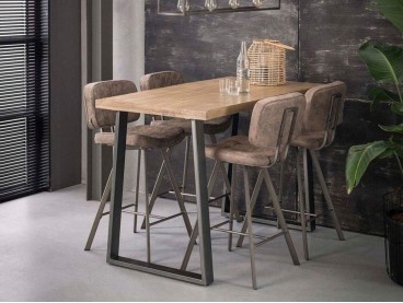 Table Bar En Bois Massif Acacia Chene Hevea Teck Manguier Et En Bambou Rotin Fer Forge