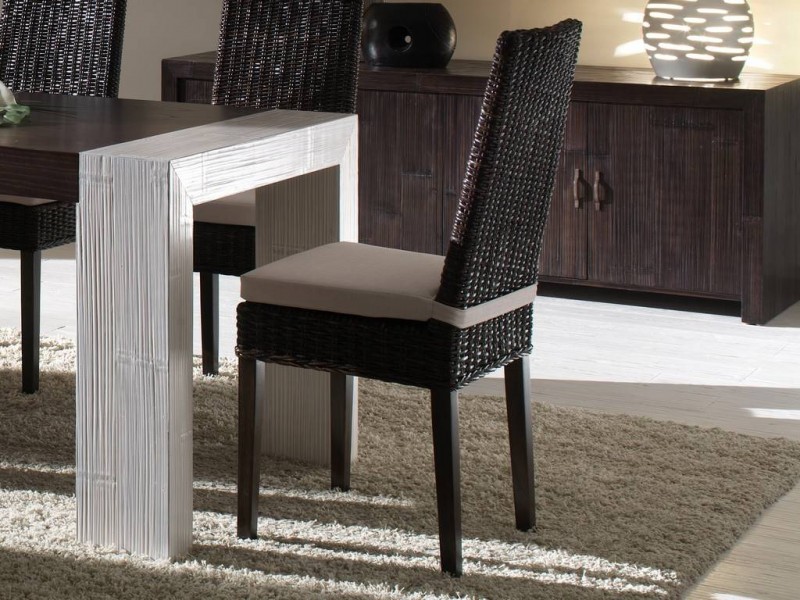 Lot de 6 chaises Stona en rotin