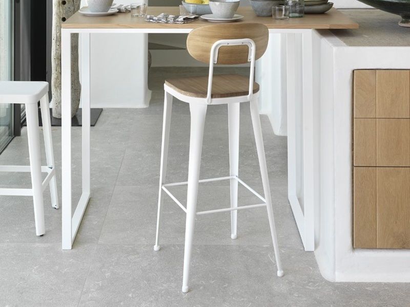 Chaise bar Austin en métal et bois