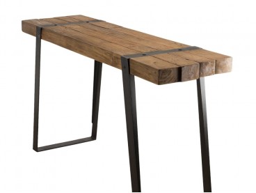 Console 140 cm Santa Ana en bois et métal