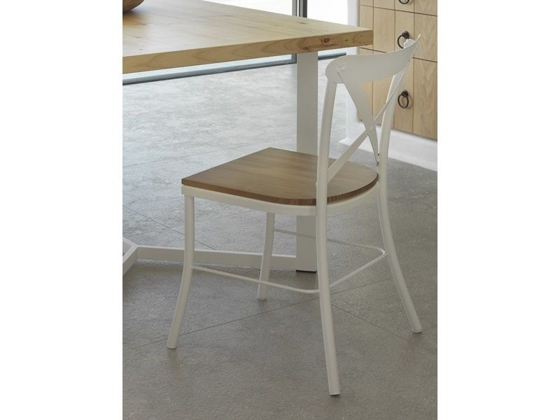 Chaise Manila 2 en métal et bois