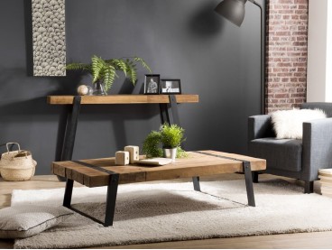 Table basse Santa Ana style industriel