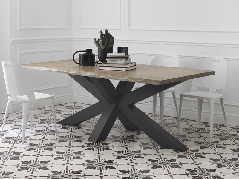 Table de repas Normandia en métal