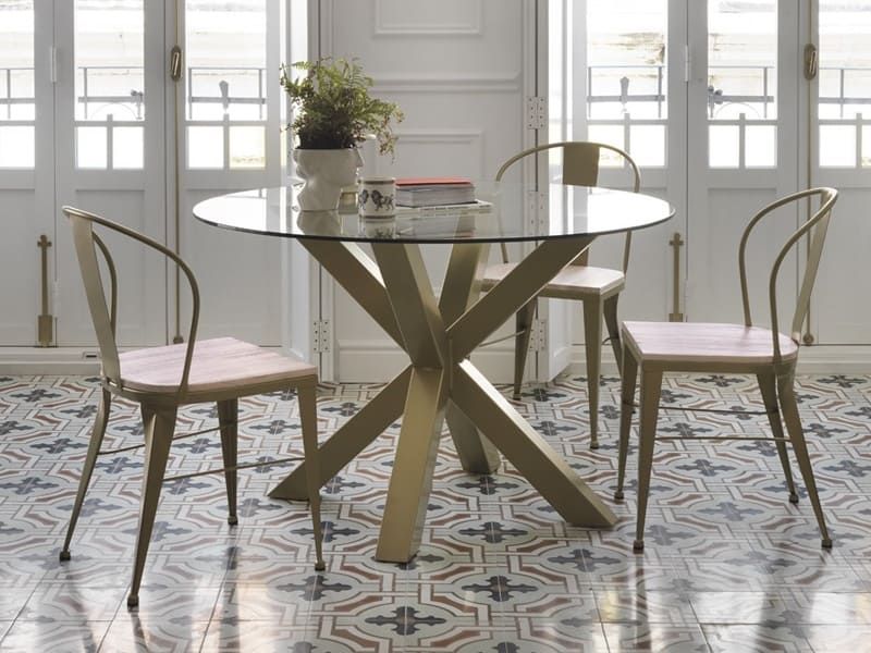 Table de repas Colmar en fer forgé