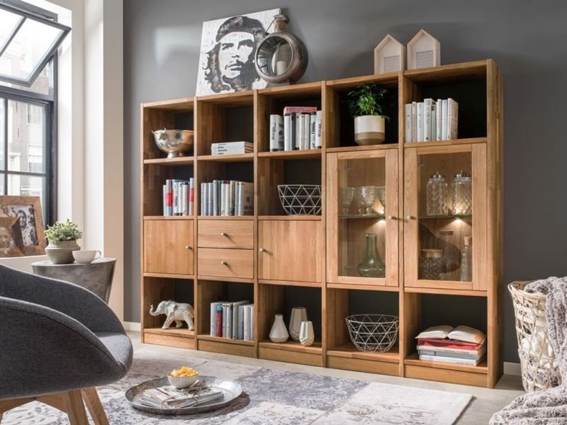 Étagère Sandro en chêne massif 