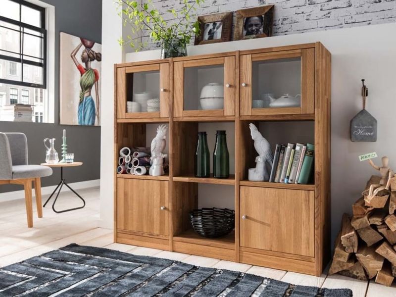 Étagère Sandro 2 en chêne massif