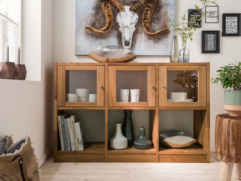 Étagère Sandro 4 en chêne massif