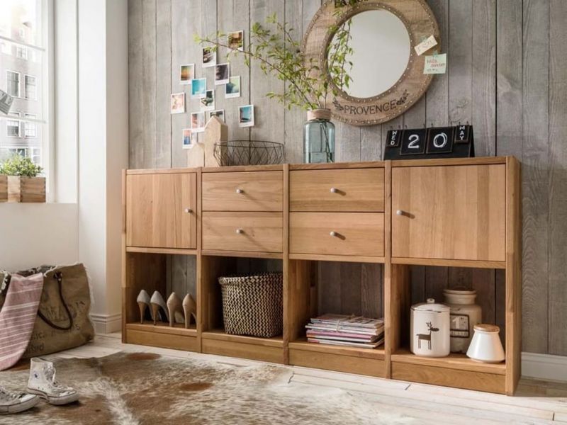 Étagère Sandro 5 en chêne massif