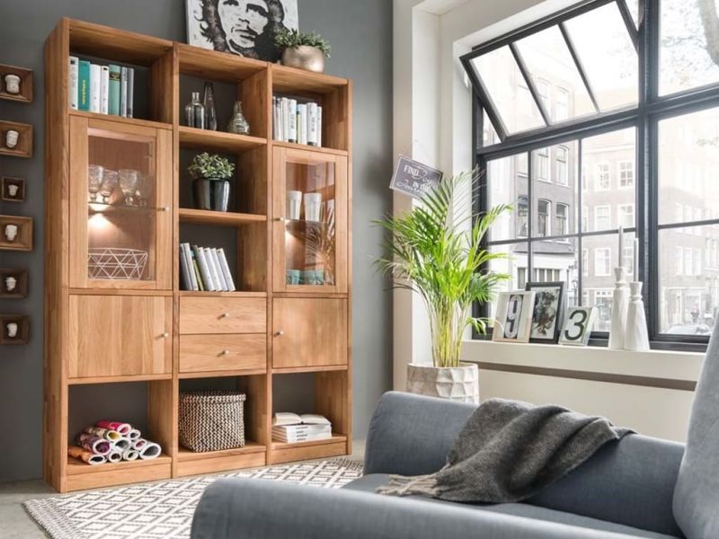 Étagère Sandro 7 en chêne massif