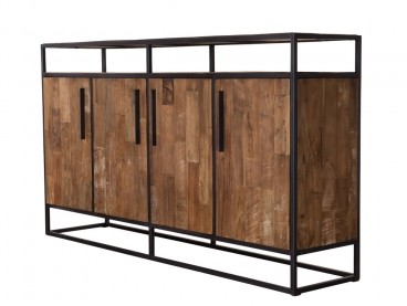 Buffet Santa Ana en bois recyclé style industriel
