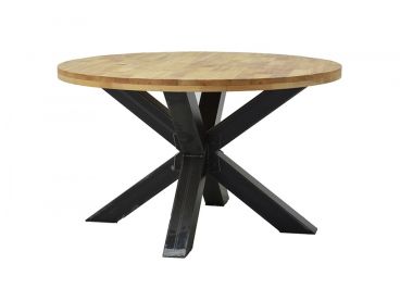 Table de repas bois massif clair