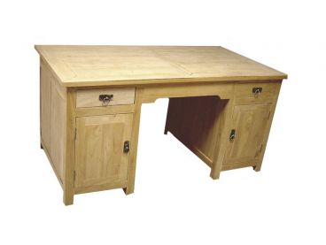 Bureau Bangkok en bois d’hévéa brut