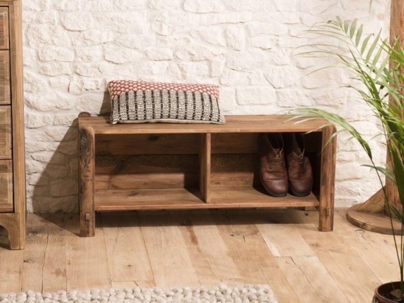 Banc Harmony en pin recyclé 