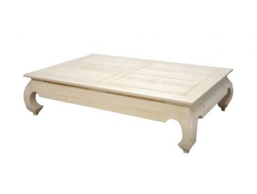 Table basse en brut, bois massif