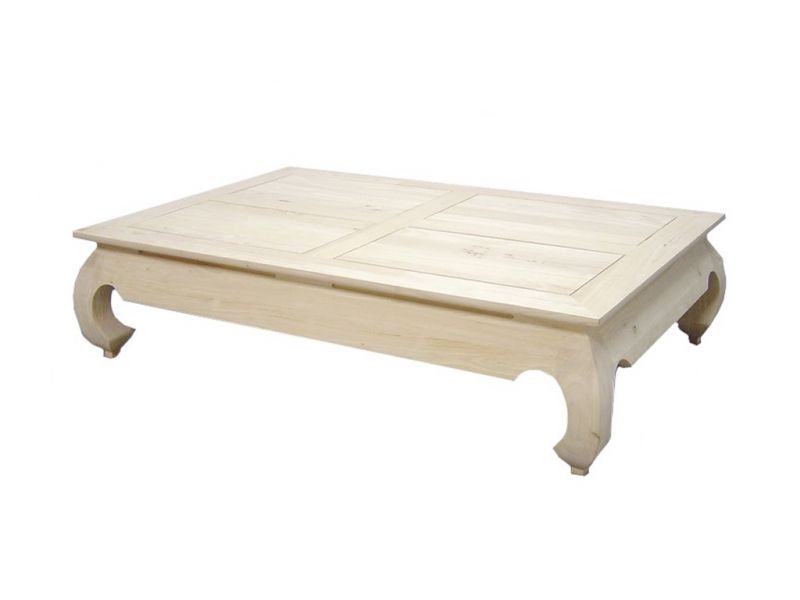 Table basse en brut, bois massif