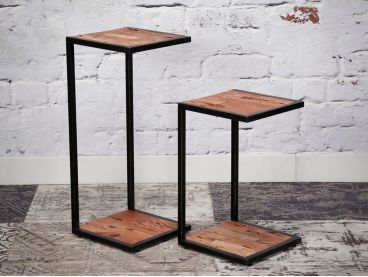 Set de 2 tables d’appoint Cupak