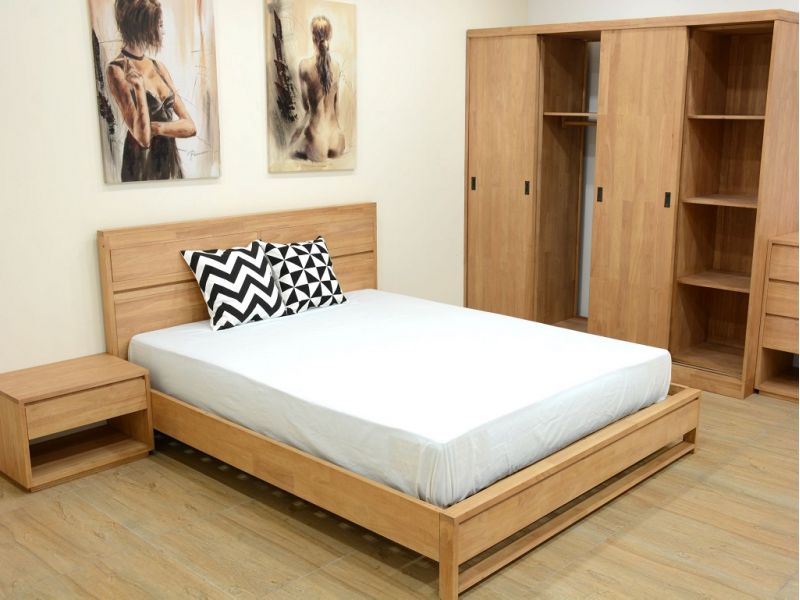 Lit Europa en hévéa massif