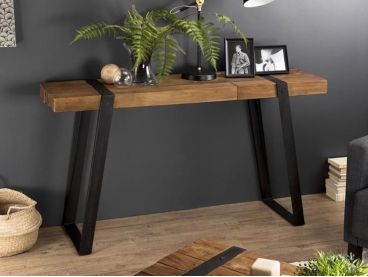 Console Santa Ana style industriel 140 cm