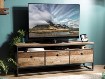 Meuble TV Santa Ana 150 cm en bois recyclé