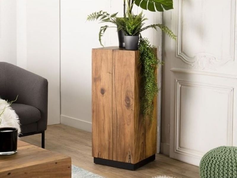 Table d'appoint Santa Monica en bois de suar massif