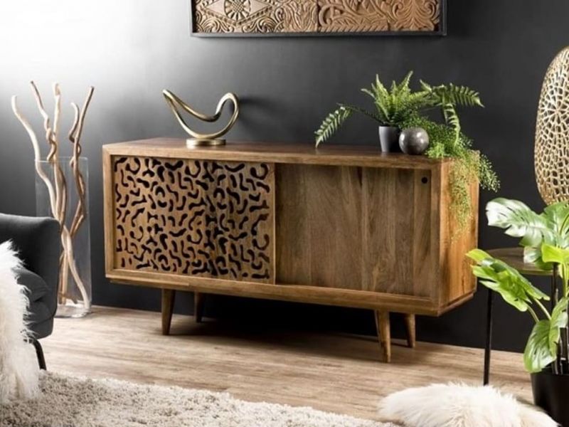 Buffet Pomona 11 en bois de manguier massif