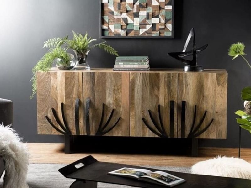 Buffet Pomona 7 en bois de manguier massif