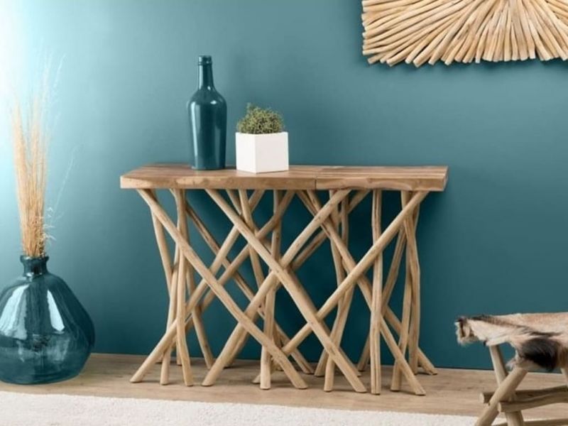 Console Visalia en teck massif