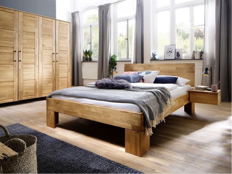 Lit Louis en chêne massif