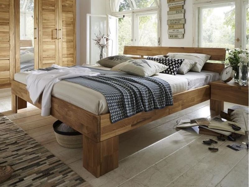 Lit Pablo en chêne massif 