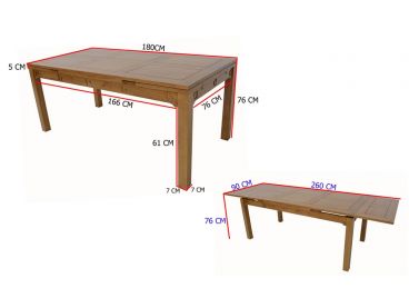Dimensions table Pattani 1