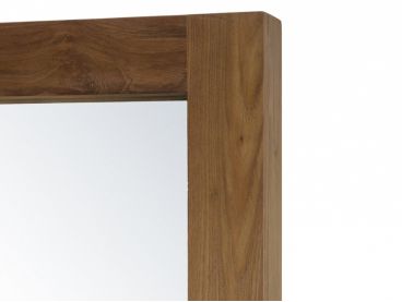 Miroir Santa Ana en teck massif mural - Miroir en bois - Lotuséa