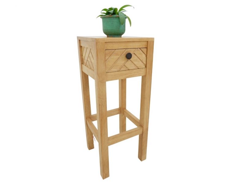 Sellette Fang en hévéa massif