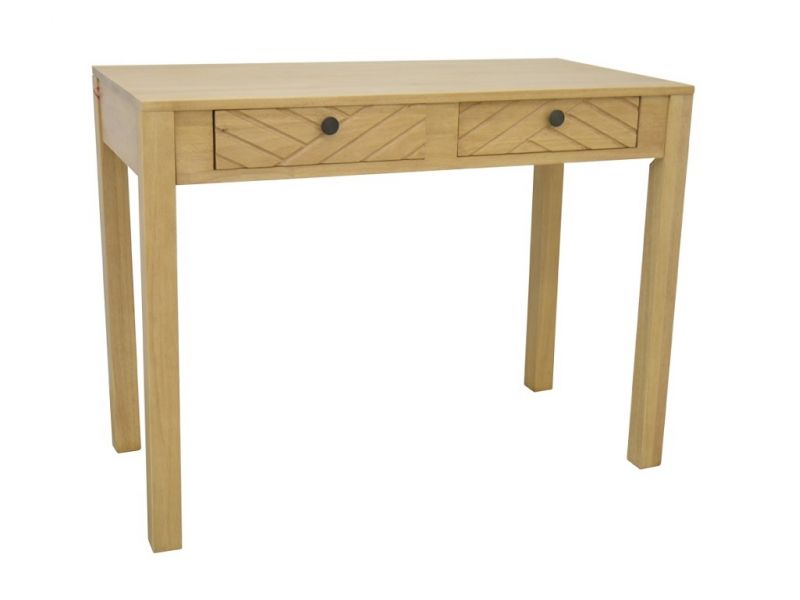 Bureau Fang en hévéa massif