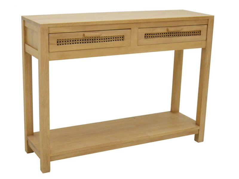 Console Flora 2 en hévéa massif