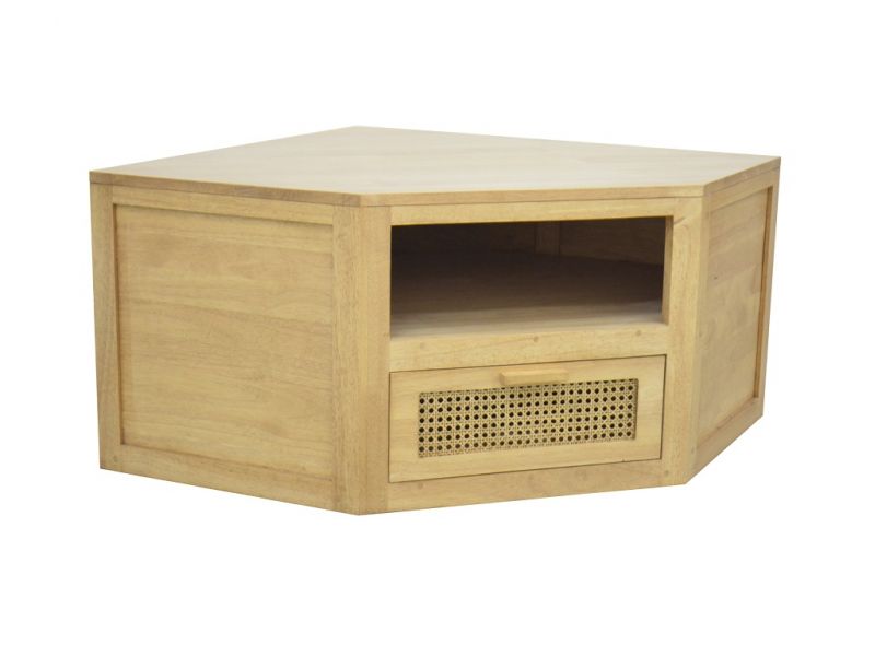 Meuble TV Flora 4 en hévéa massif