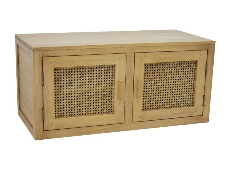 Meuble TV Flora 6 en hévéa massif