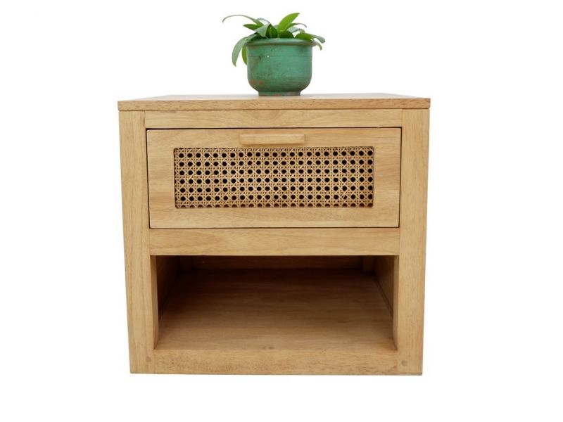 Meuble TV Flora 8 en hévéa massif