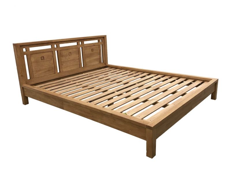 Lit Pattani 2 en hévéa massif