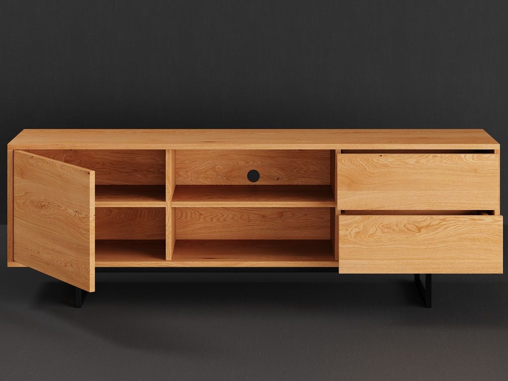 Table basse chevrons chêne massif artisanale | Selency